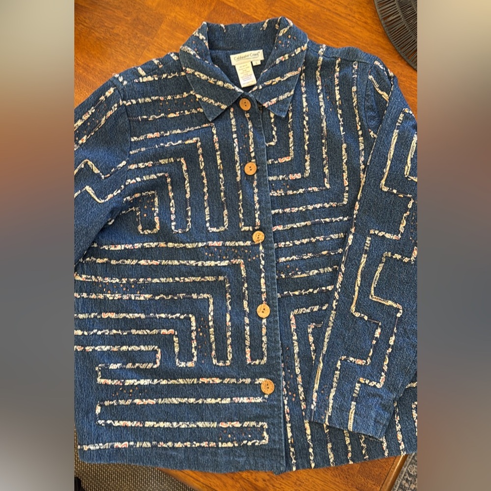 SOLD ON MARKETPLACE Vintage denim quilted jacket size larger